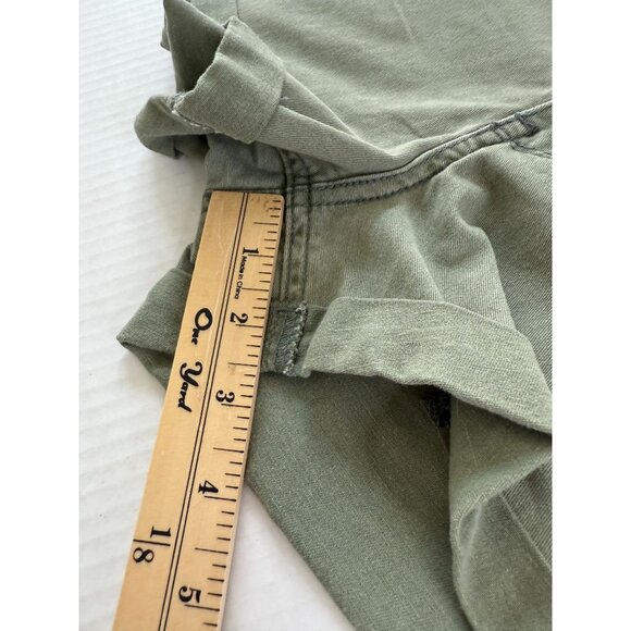 Hollister Womens High-Rise Olive Green Short-Shorts Size 7 W28 Beach Y2K Summer - Picture 7 of 9